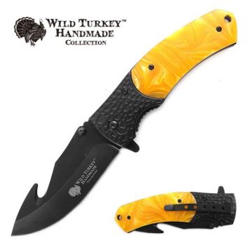 Wild Turkey Handmade Collection Spring Assist Knife 4.5" Closed
